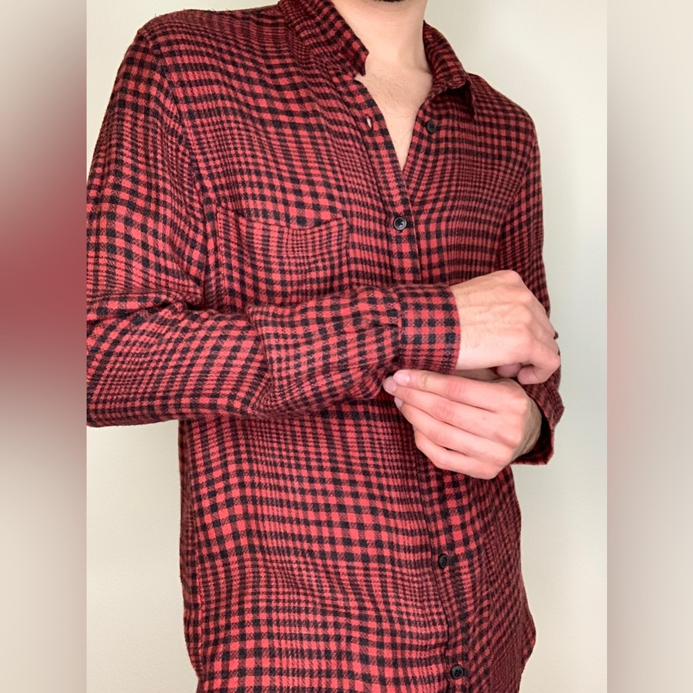 Medium ZARA relaxed fit plaid shirt